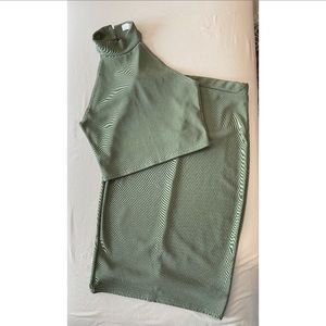 ASOS Olive green two-piece dress